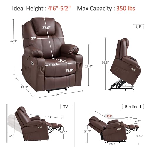 Small Power Lift Recliner Chair for Elderly