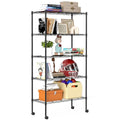 5 Tier Wire Storage Shelves with Wheels