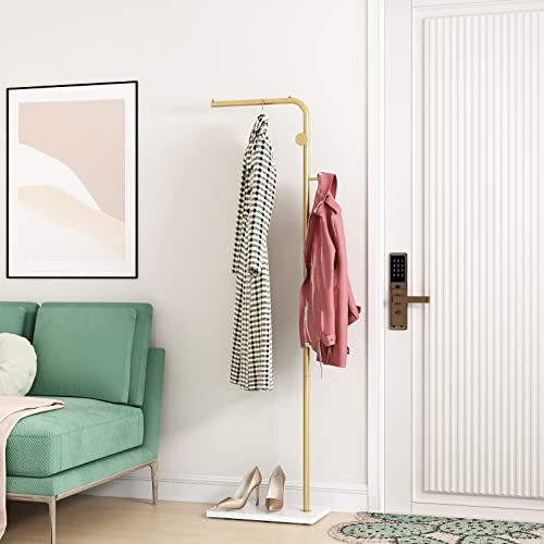 Gold Coat Racks with 3 Hooks