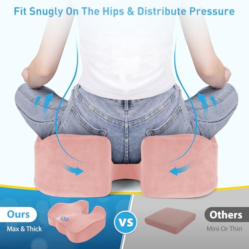 Memory Foam Seat Cushion for Office Chair & Car Seat