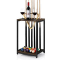 Pool Stick Holder Pool Cue Rack Wood Billiard Stick Holder Holds 6 Cues