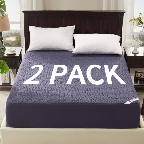 2 Pack Waterproof Mattress Protector California King Size (2 Count)