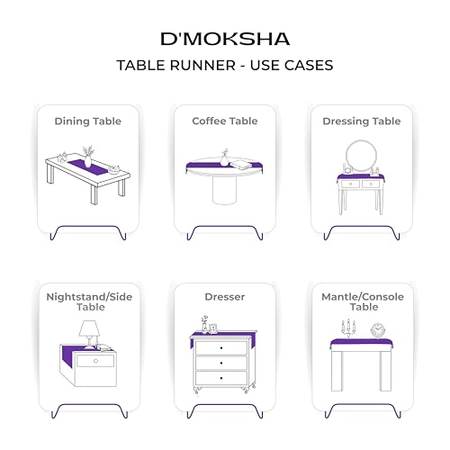 Signature Linen™ by D'Moksha Red Table Runner 60 Inches