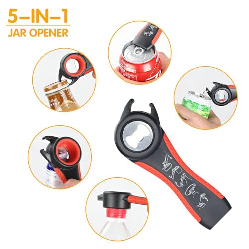 Jar Opener & Bottle Opener for Seniors with Arthritis (4 Count)