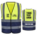 Personalized Small Yellow & Navy Reflective Safety Vest