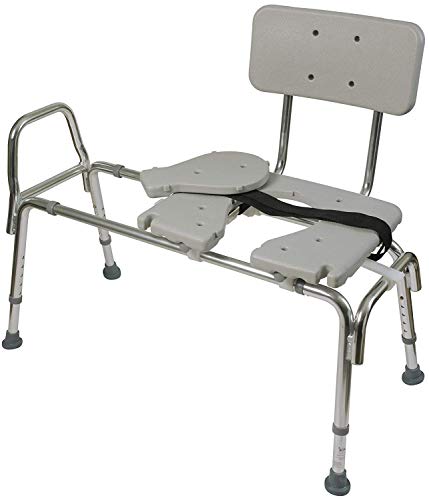 Tub Transfer Bench and Shower Chair with Non Slip Aluminum Body