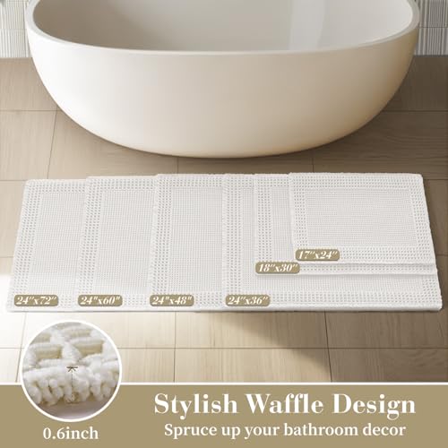Waffle Bathroom Runner Rugs