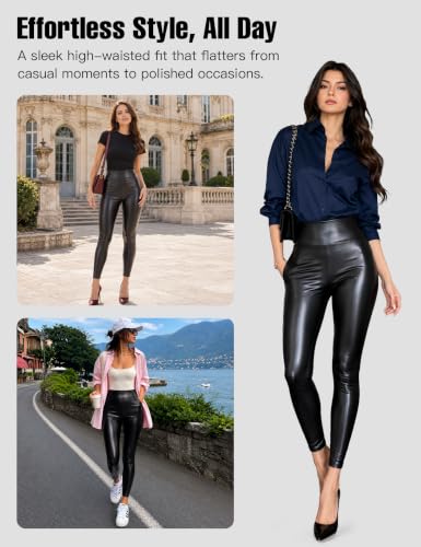 Faux Leather Leggings for Women