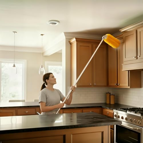 Long Handle Dusters for Cleaning with 2 Replacement Heads (3 Count)