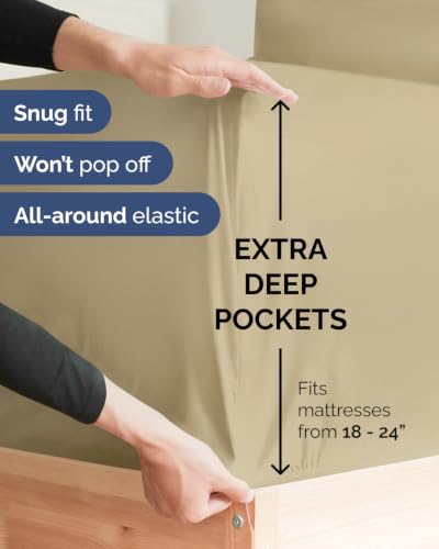 Extra Deep Flex Top Split Head King Sheet Set