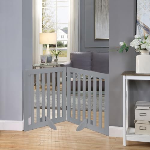 24”H Free Standing Pet Gate for Dog Cat