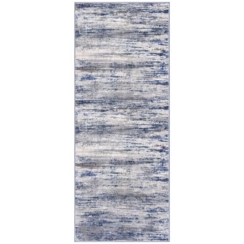 Modern Washable Rug Runner 2x5 Hallway Rug Runner Grey