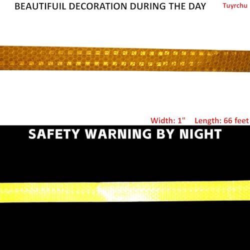 Yellow Reflective Tape Outdoor Waterproof 1 inch