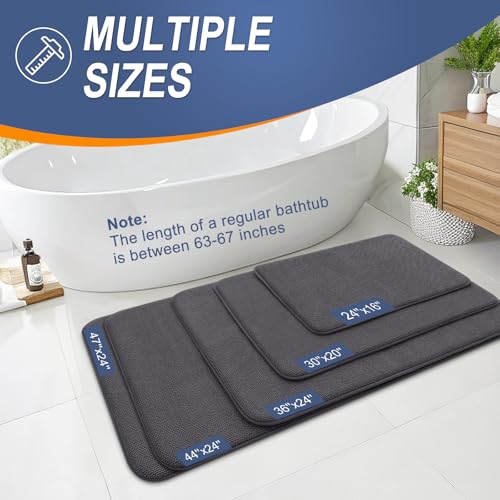 Thick Memory Foam Bathroom Rugs 36x24