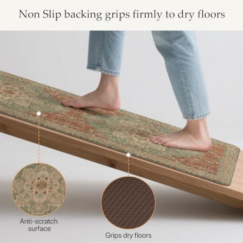 Anti Fatigue Kitchen Mats for Floor 23"X71" (2 Count)