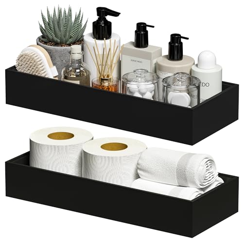 Bamboo Toilet Tank Tray (2 Count)