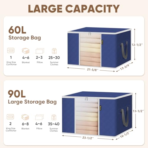 4 Pack Clothes Storage Bags (4 Count)