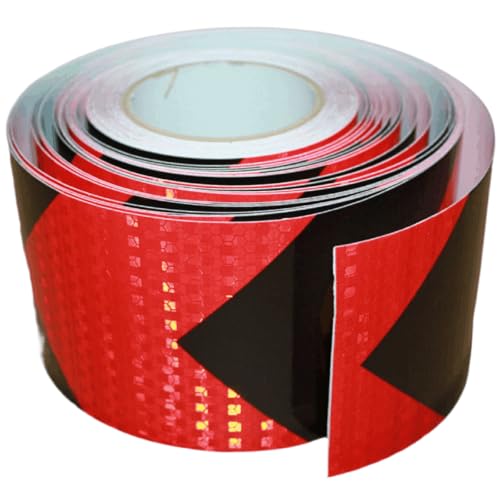 Red Black Reflective Tape 4 inch X 166 feet