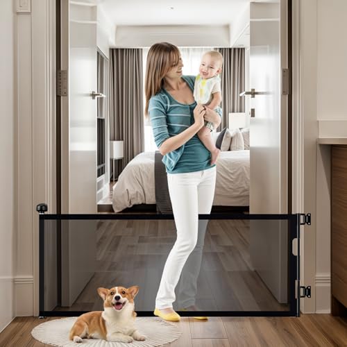 24" Tall Retractable Baby Gates to Step Over