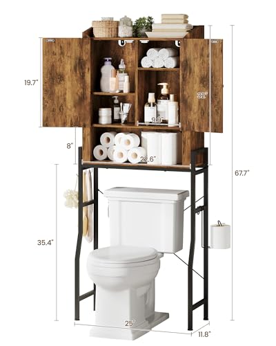 Over The Toilet Storage Cabinet with Metal Stand