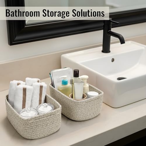 8 Pack Small Storage Baskets for Organizing (8 Count)
