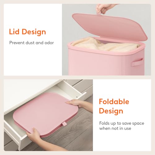 105L Large Laundry Basket with Lid