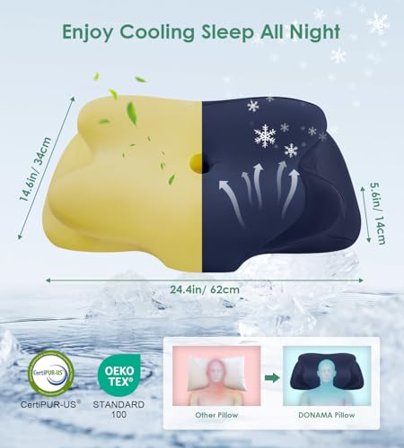 Cervical Pillow Ergonomic Memory Foam Pillow for Neck Support