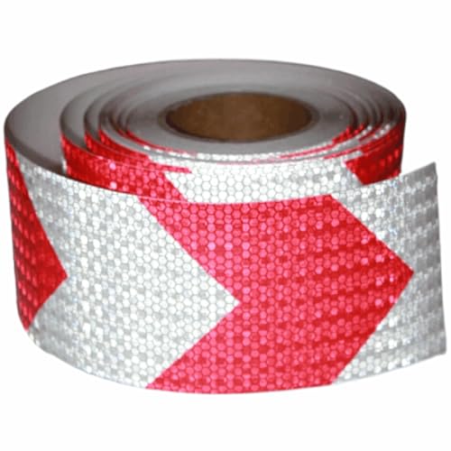 Reflective Tape Red and White 4 inch X 66 feet
