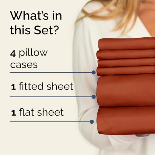 Queen 6 Piece Bed Sheet Set (6 Count)