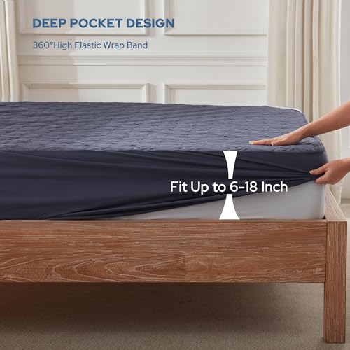2 Pack Waterproof Mattress Protector California King Size (2 Count)