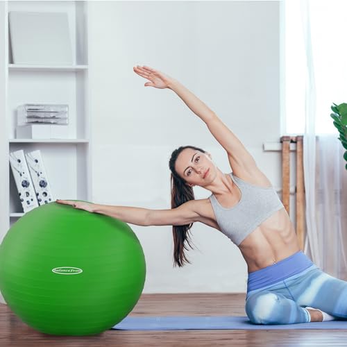 Anti Burst Slip Resistant Exercise Ball with Quick Pump