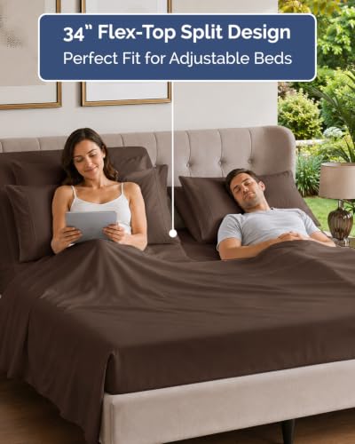 Flex Top Split Head King 6 Piece Sheet Set