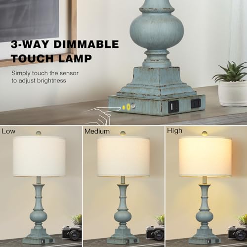 26" Farmhouse Table Lamps Set of 2 (2 Count)