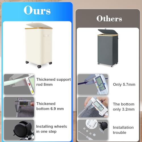 Laundry Hamper with Wheels