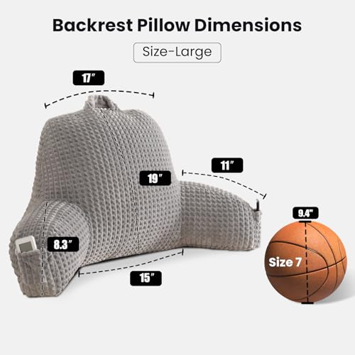 Reading Pillow with Arms for Bed Sitting