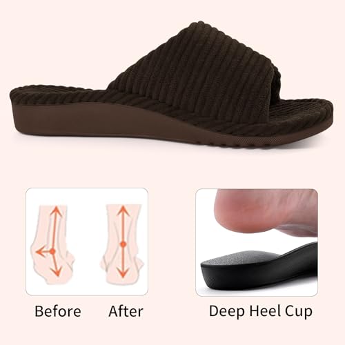 Orthopedic Slippers for Women Arch Support House Shoes