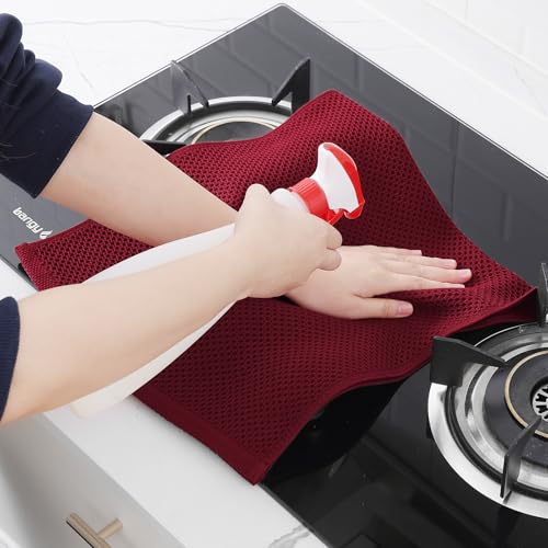 100% Cotton Waffle Weave Kitchen Dish Towels 6 (6 Count)