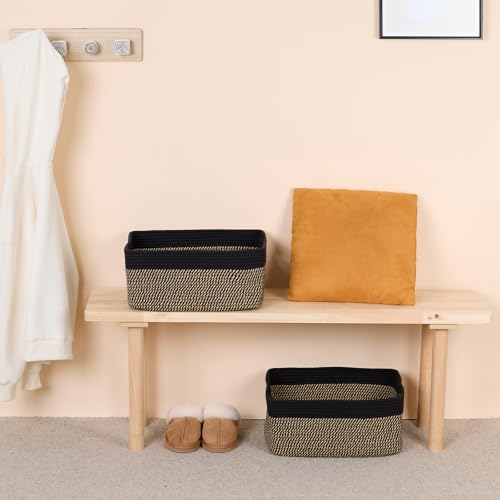Large Storage Baskets for Shelves (2 Count)