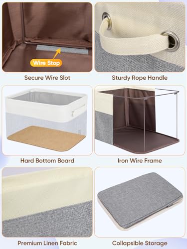 1 Pack Fabric Closet Storage Bins for Shelves