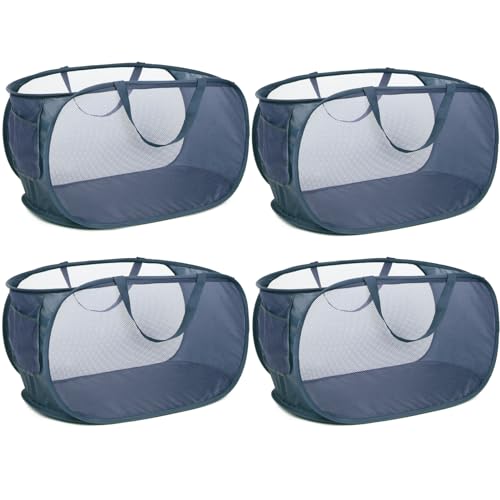 4 Pack Collapsible Laundry Baskets (4 Count)