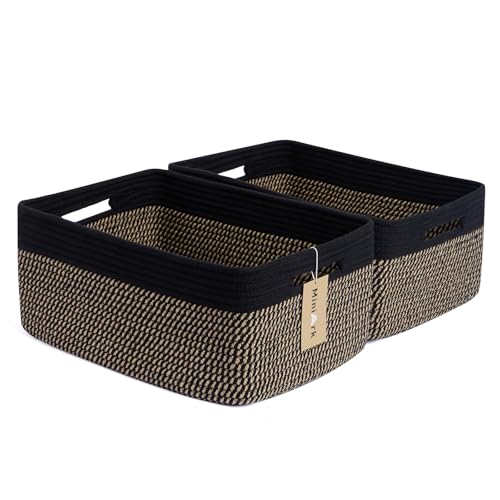 Large Storage Baskets for Shelves (2 Count)