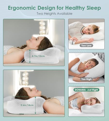 Cervical Pillow Ergonomic Memory Foam Pillow for Neck Support
