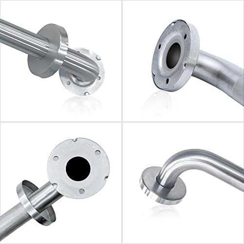 2 Pack 18 inch Shower Grab Bar with Knurled Anti