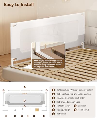 78.7” Baby Bed Rail Guard for Toddlers - Bel Marant