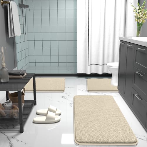 Memory Foam Bathroom Runner Rug 44x24