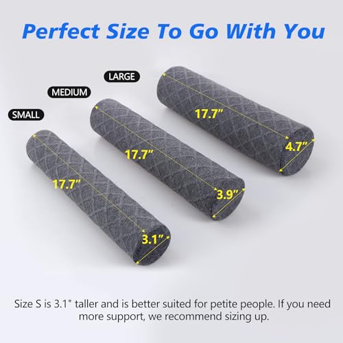 3.1" H Small Cervical Roll Pillow