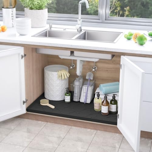 Waterproof Under Sink Mat Silicone 28"x19"