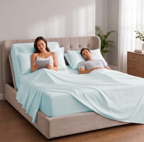 Extra Deep Flex Top Split Head King Sheet Set