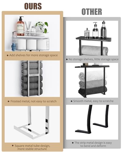 Towel Racks for Bathroom (6 Count)