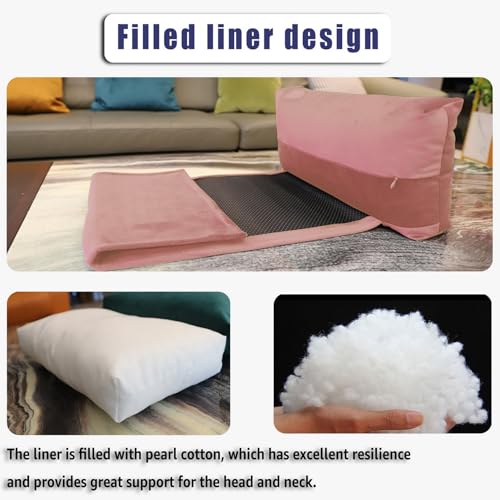 Velvet Recliner Head Pillow with Non